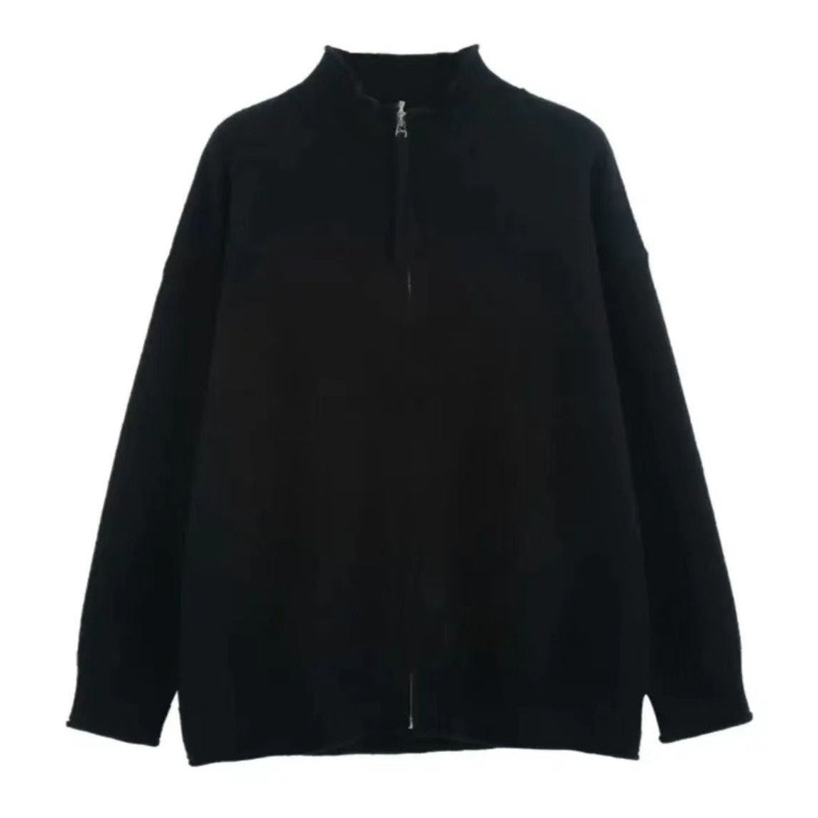 Men's Spring And Autumn Stand Collar Knitted Cardigan Jacket
