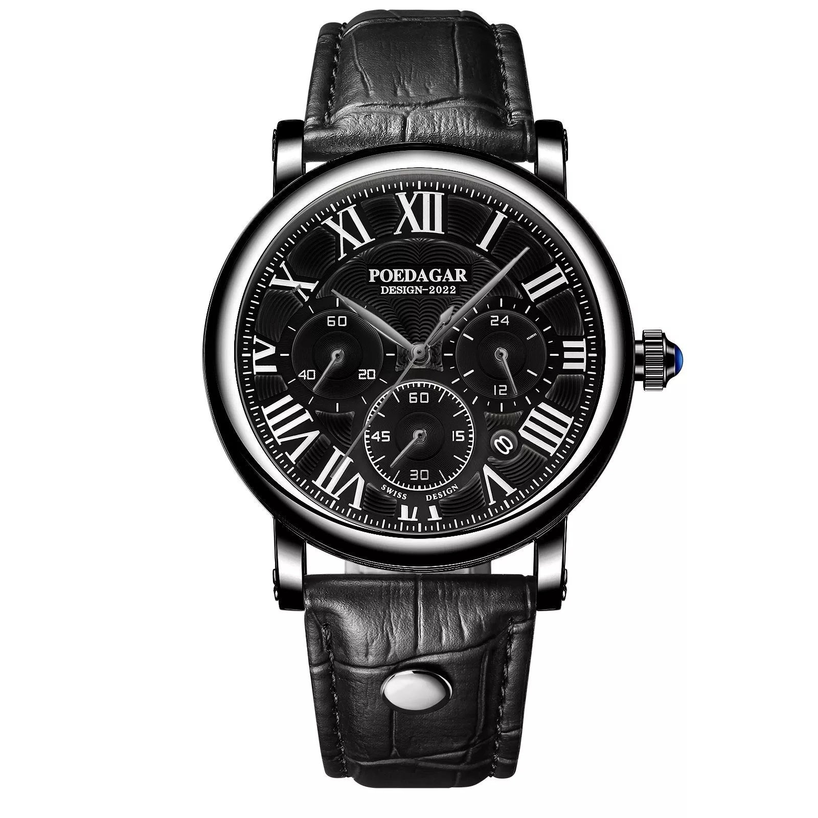 Multifunctional Men's Quartz Watch Ultra-thin Belt Style