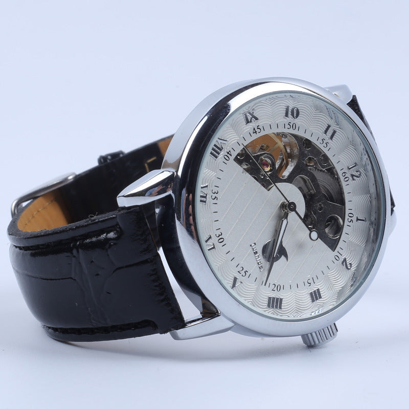 Old school Mens Leather Strap Watch. Waterproof. Multiple styles