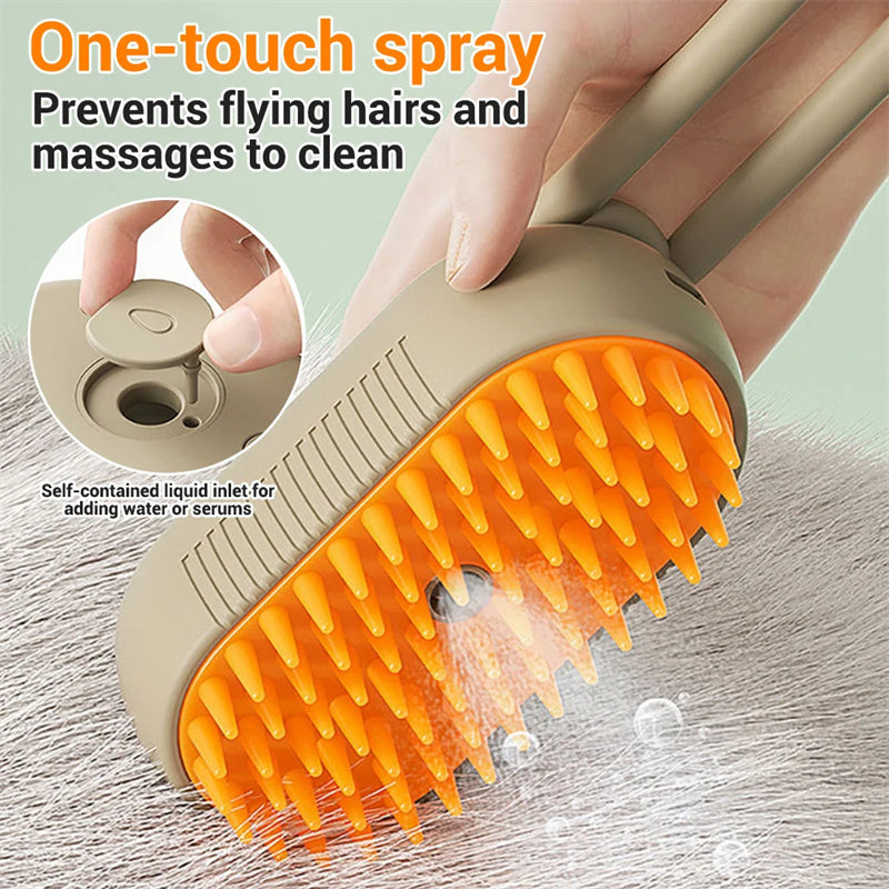 Cat Steam Brush  3 In 1 Electric Spray Cat Hair Brushes For Massage Pet Grooming Hair Removal Combs Pet Products