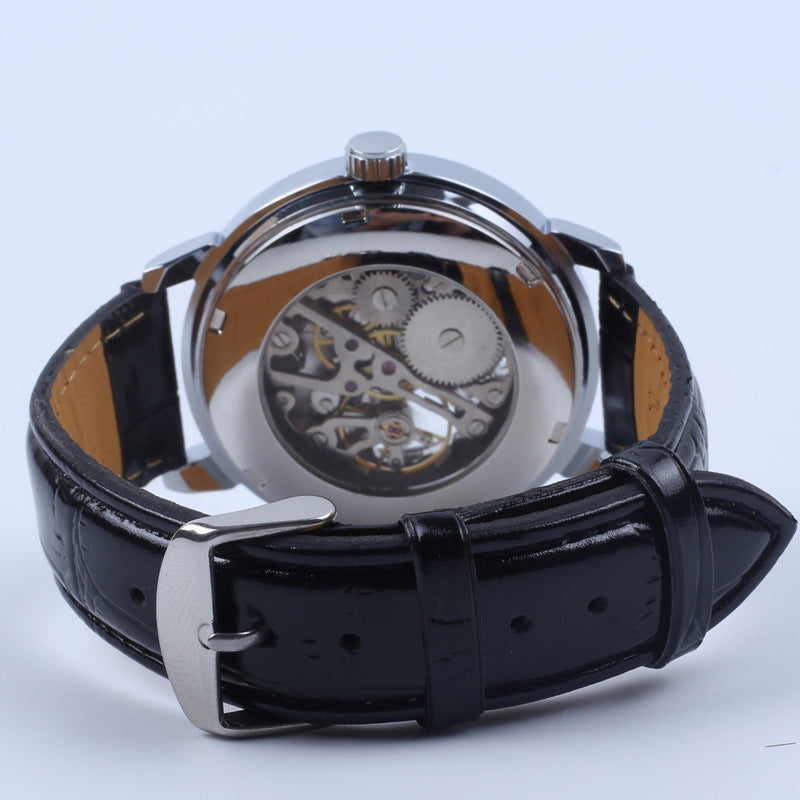 Old school Mens Leather Strap Watch. Waterproof. Multiple styles