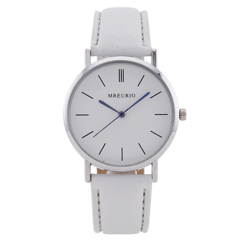 Large Dial Watch Men's Stitching Belt