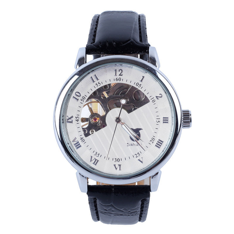 Old school Mens Leather Strap Watch. Waterproof. Multiple styles