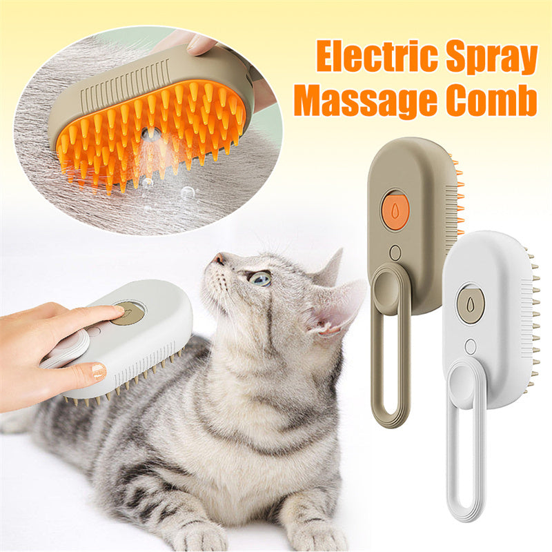 Cat Steam Brush  3 In 1 Electric Spray Cat Hair Brushes For Massage Pet Grooming Hair Removal Combs Pet Products