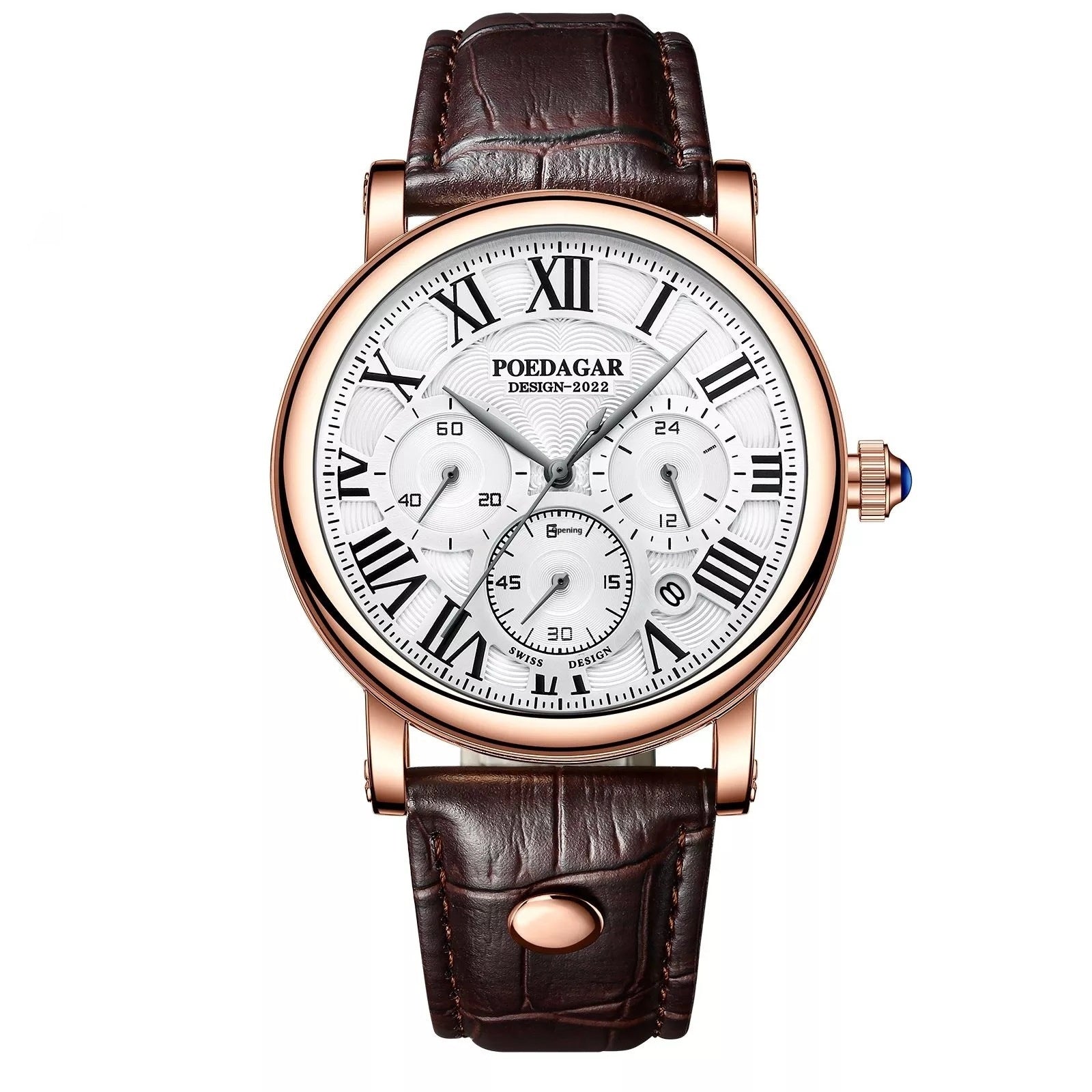 Multifunctional Men's Quartz Watch Ultra-thin Belt Style