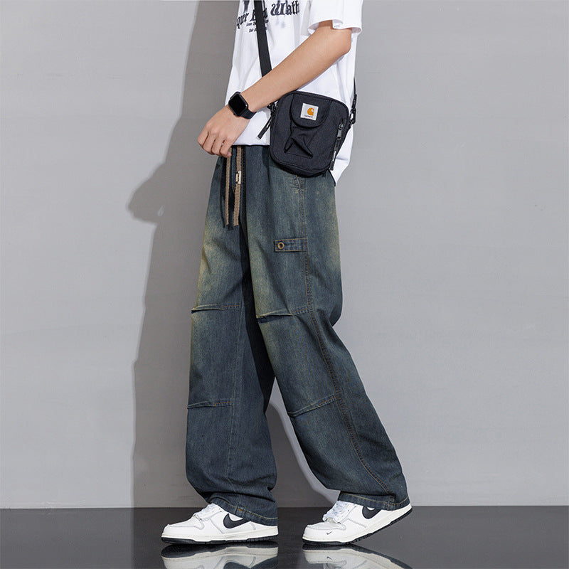 Men's Versatile Fashion Casual baggy Jeans