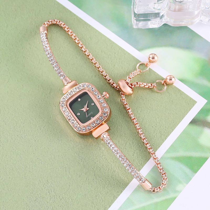 Small Square Diamond Bracelet Watch