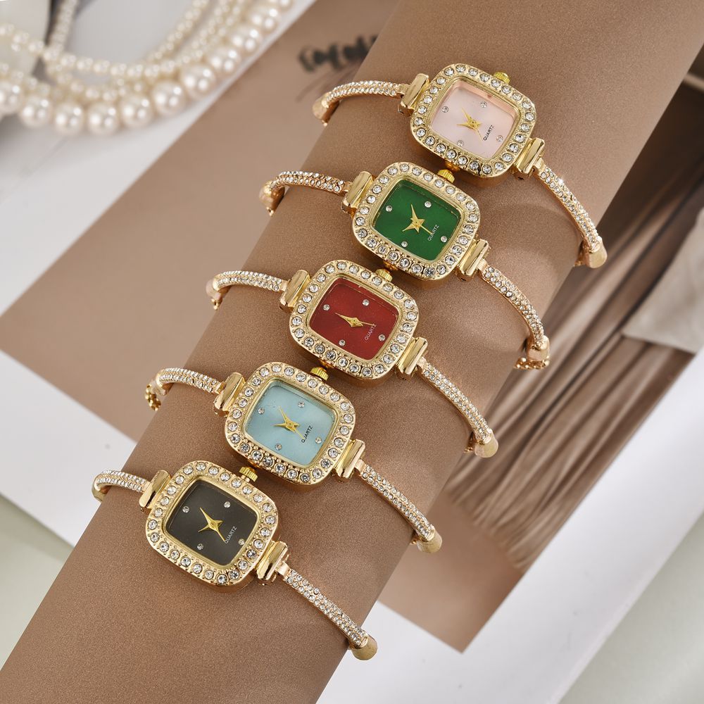 Small Square Diamond Bracelet Watch