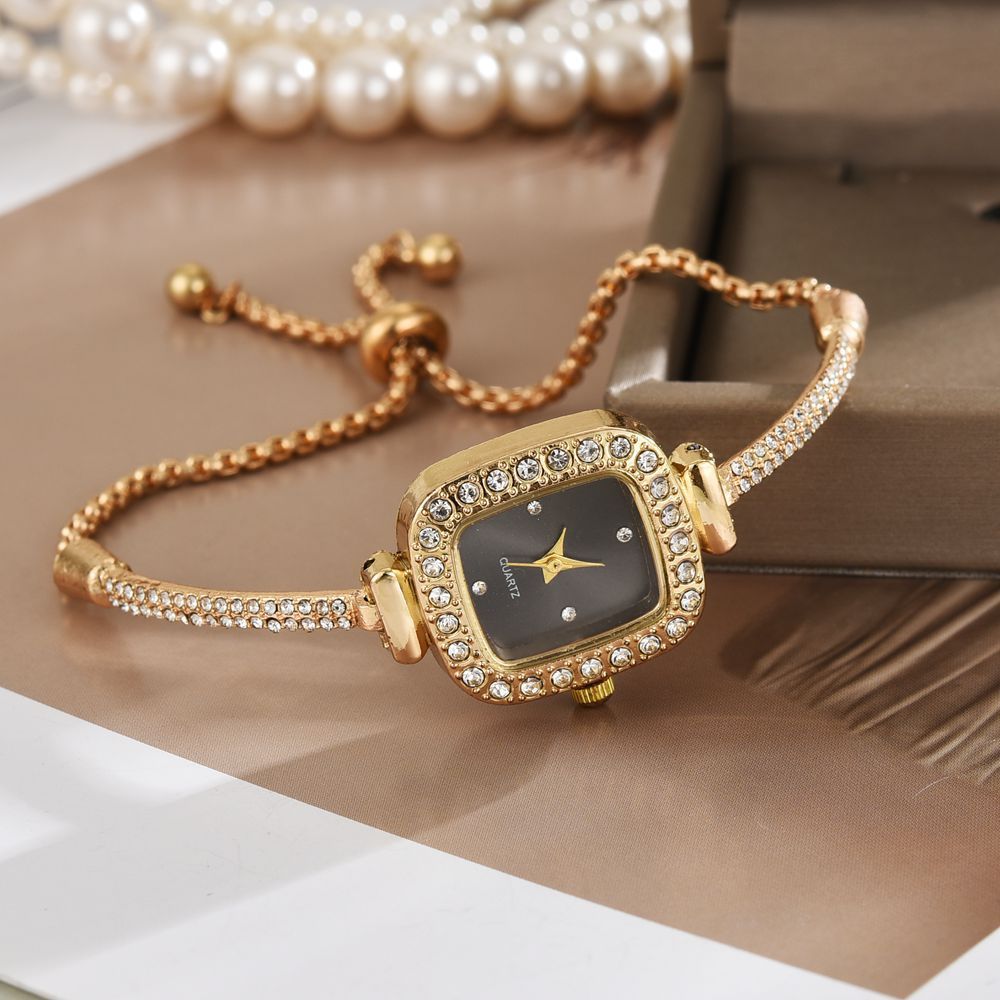 Small Square Diamond Bracelet Watch