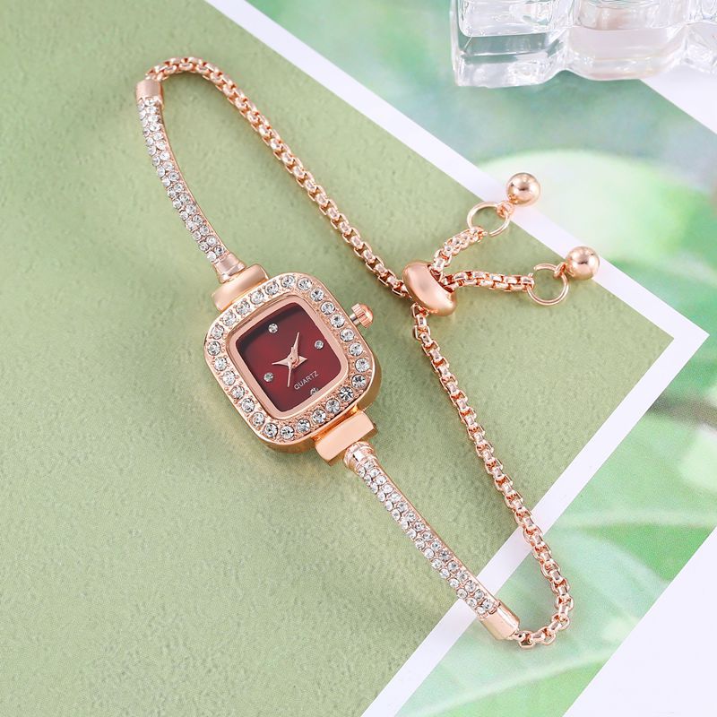 Small Square Diamond Bracelet Watch