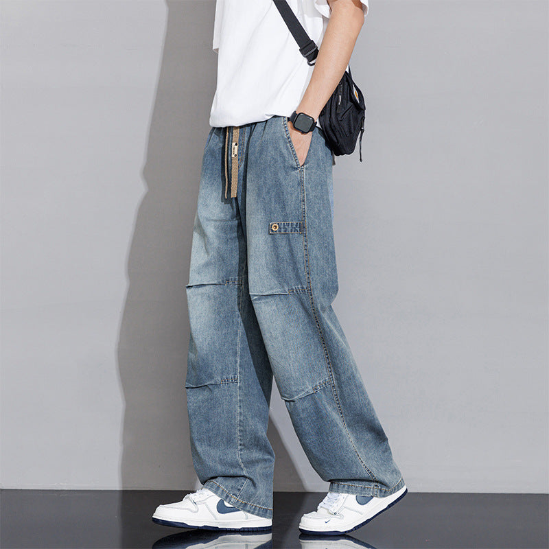 Men's Versatile Fashion Casual baggy Jeans