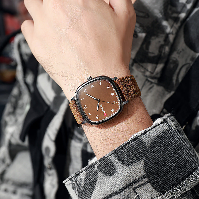 Men's Versatile Simple Large Dial Watch