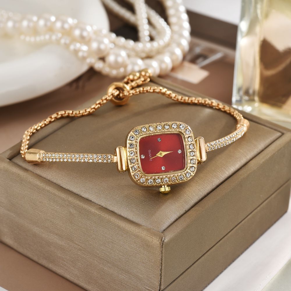 Small Square Diamond Bracelet Watch