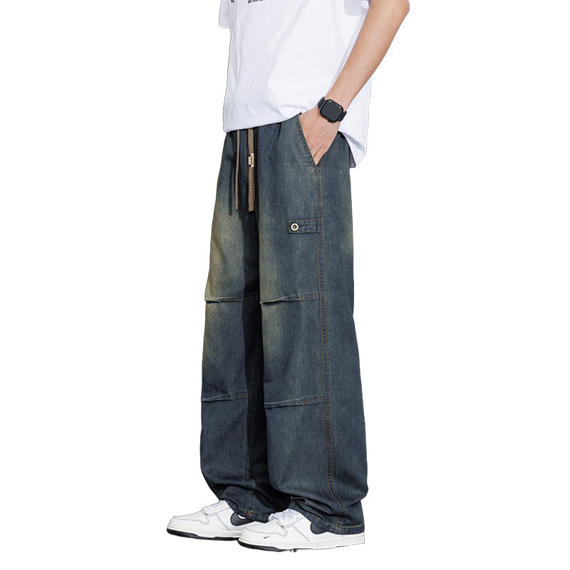 Men's Versatile Fashion Casual baggy Jeans