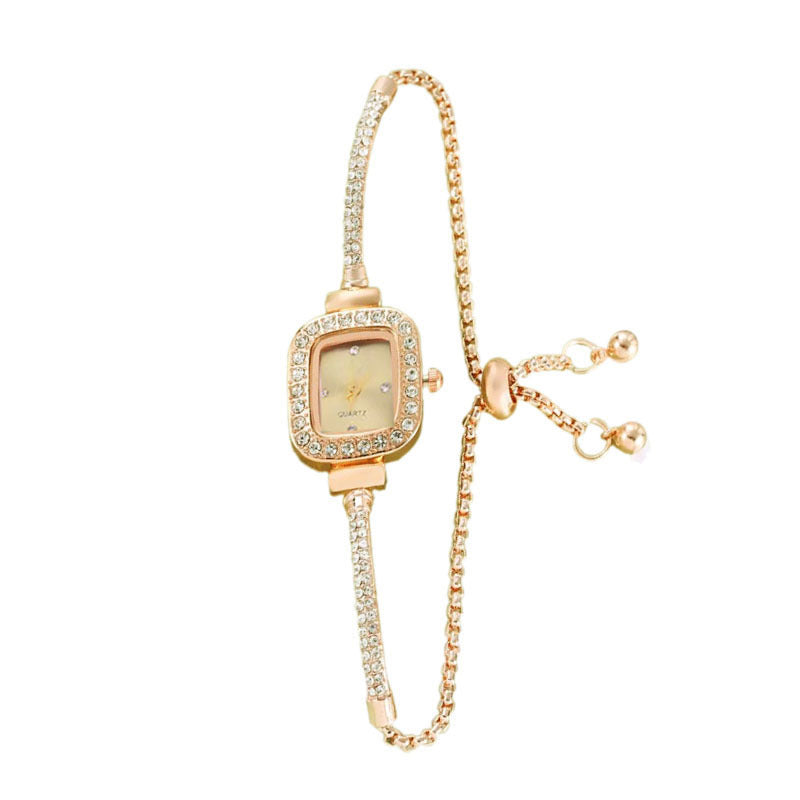 Small Square Diamond Bracelet Watch