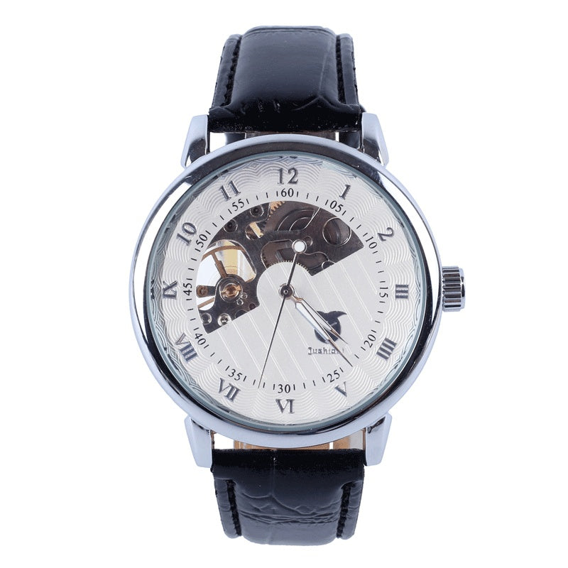 Old school Mens Leather Strap Watch. Waterproof. Multiple styles