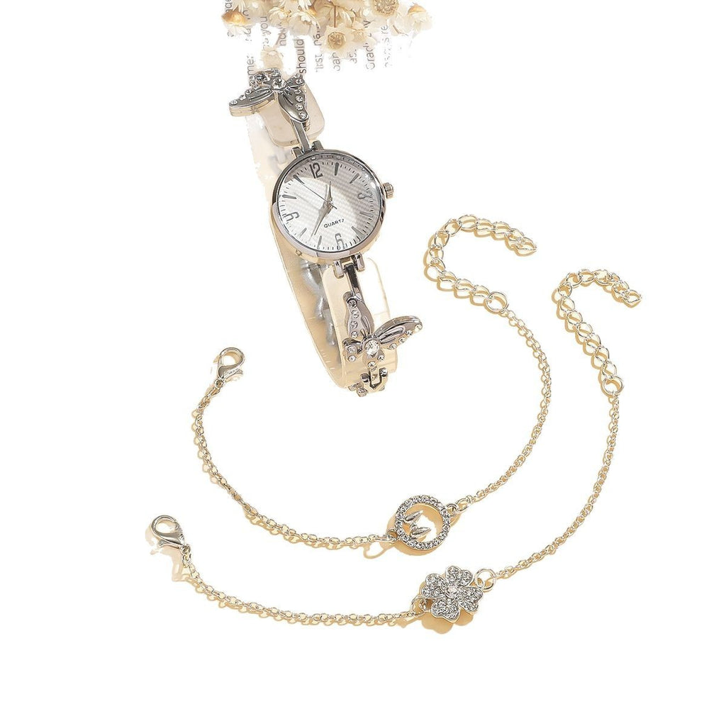 Diamond Mori Style Watch and Bracelets