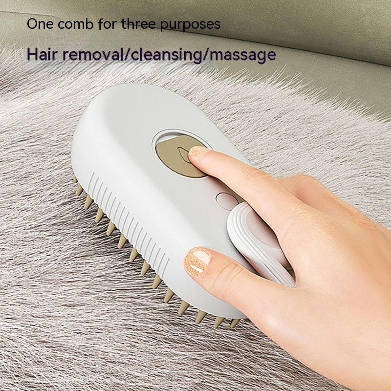 Cat Steam Brush  3 In 1 Electric Spray Cat Hair Brushes For Massage Pet Grooming Hair Removal Combs Pet Products