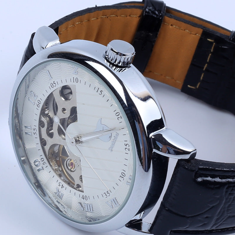 Old school Mens Leather Strap Watch. Waterproof. Multiple styles