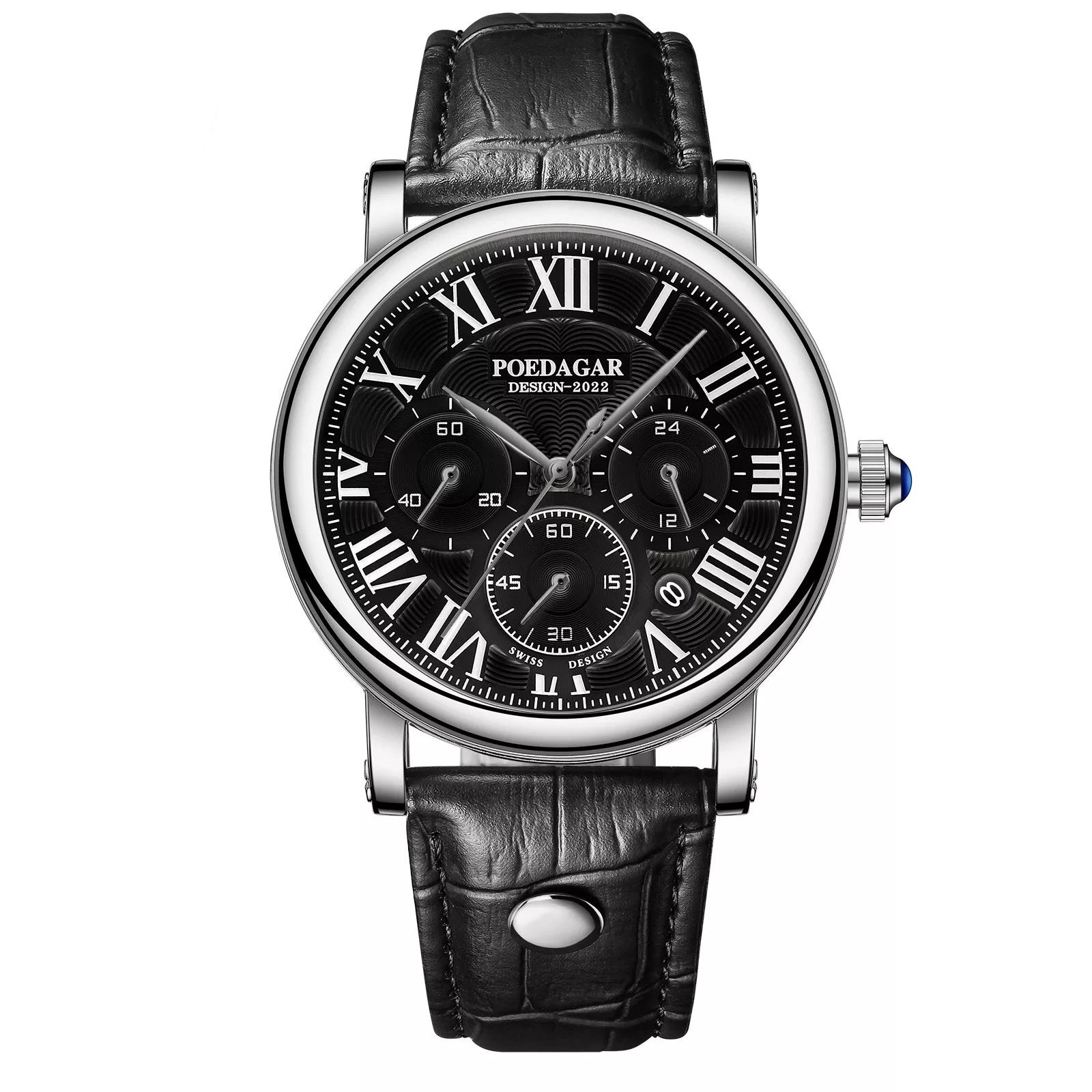 Multifunctional Men's Quartz Watch Ultra-thin Belt Style